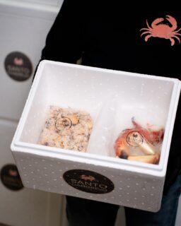 🦀 Frescura que se siente desde que abres la nevera. #SantoCangrejo #seafood #campeche #crab