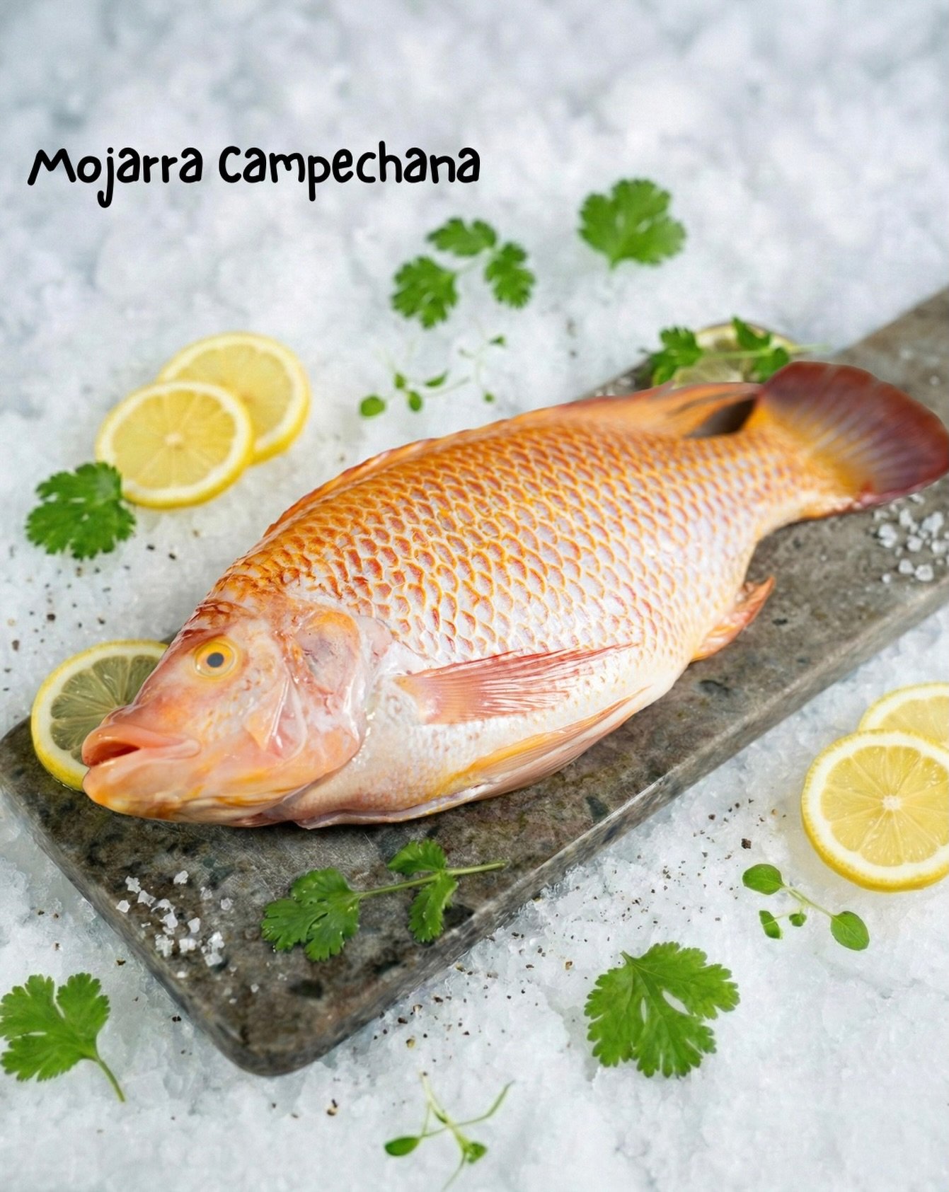 Fresca, deliciosa y lista para lucirse en tu mesa 🐟✨ Mojarra campechana, calidad que se nota desde la primera vista. #seafood #fish #santocangrejo #méxico
