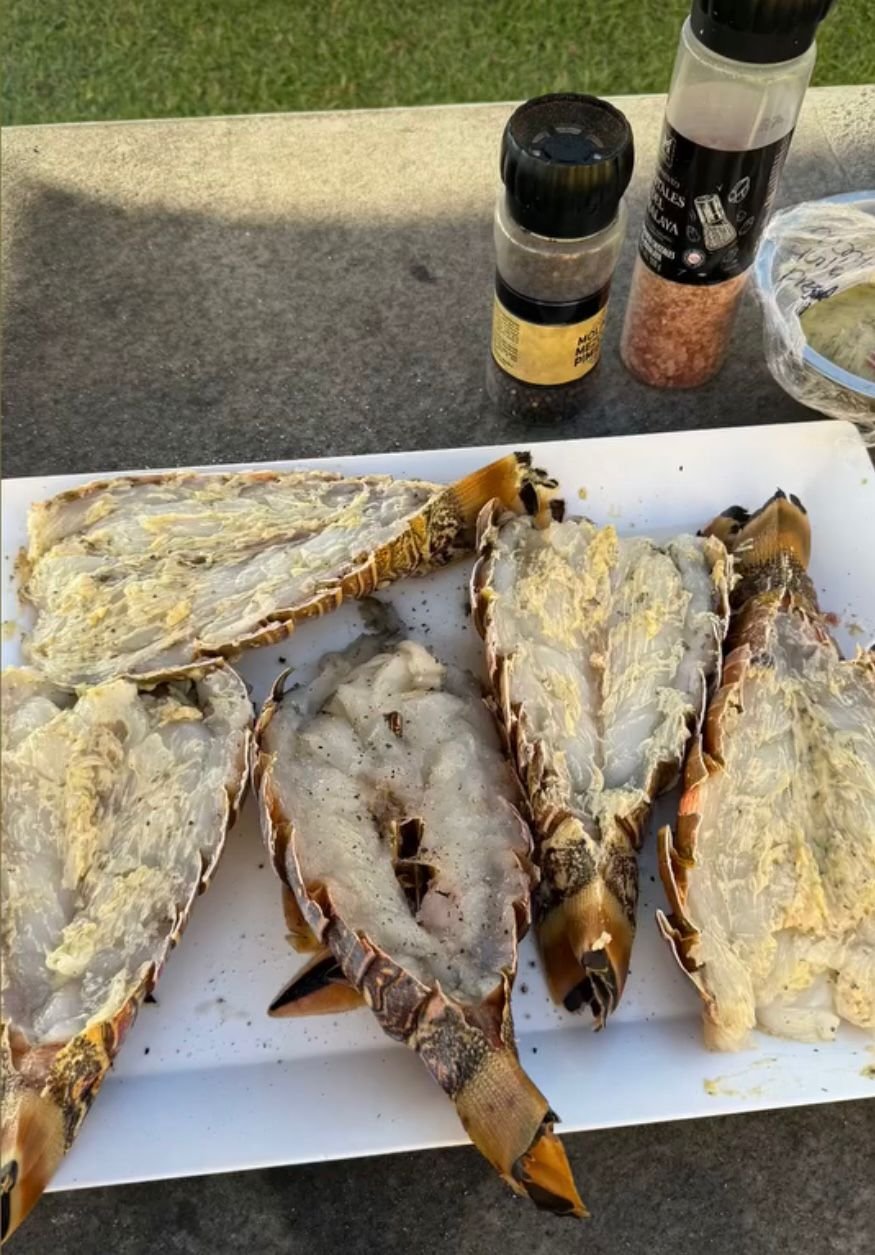 Cola de langosta con especias - Pedido de Gabriela